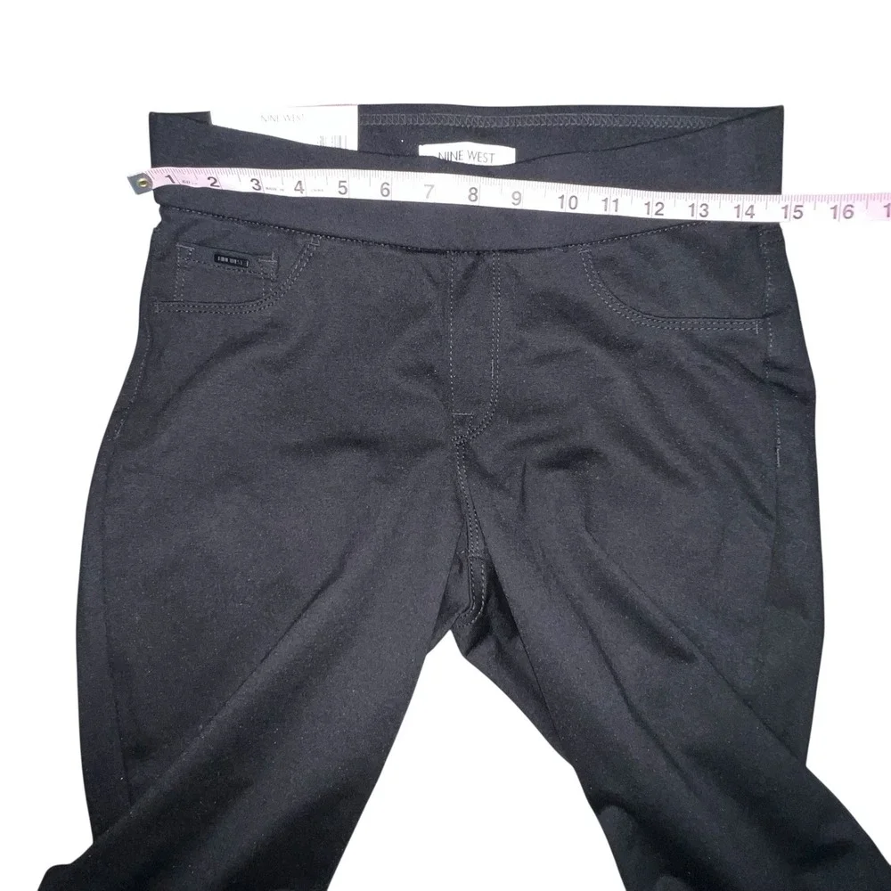 Calvin Klein Black Heidi Pull On Skinny‎ Pants Women Size Small Ponte Knit New